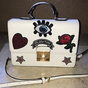 White Aldo purse